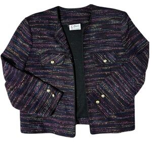 Vintage D’Allaird’s Lightweight Crop Open Front Blazer, M?